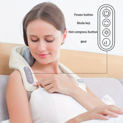 6D Adjustable Neck, Shoulder & Muscle Relaxation Massager - FinoSphere