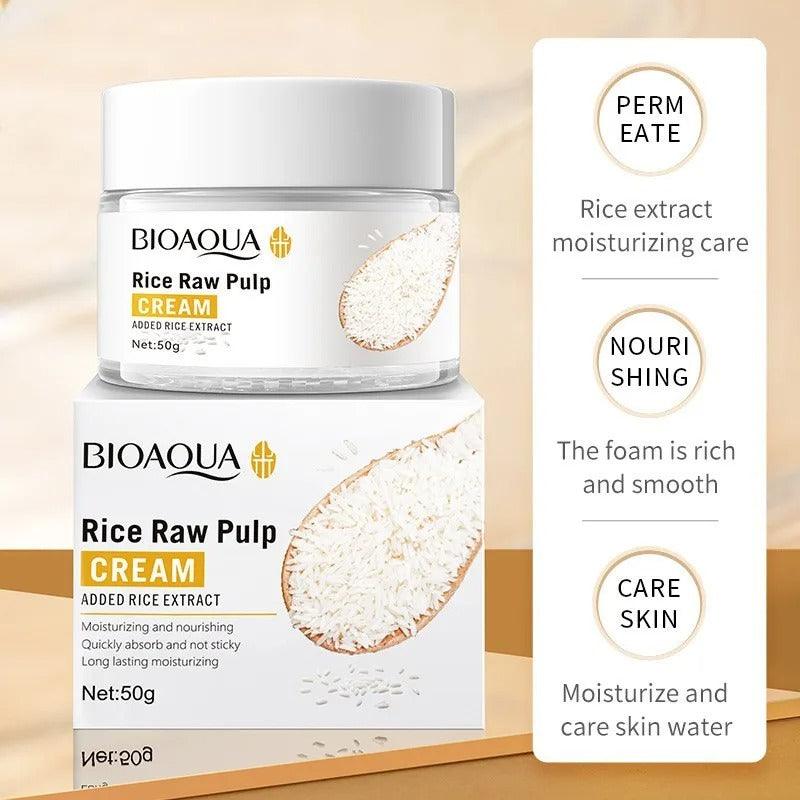 6pcs/set BIOAQUA Rice Raw Pulp Skin Care Sets Face Cream - FinoSphere