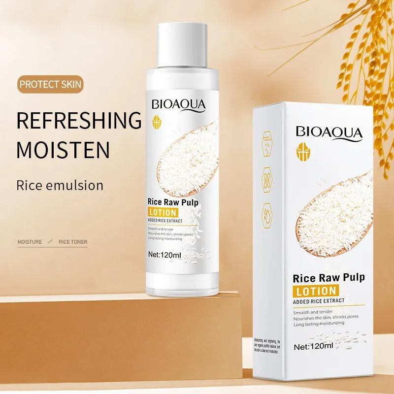 6pcs/set BIOAQUA Rice Raw Pulp Skin Care Sets Face Cream - FinoSphere